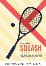 Great memorable squash poster design best for your digital graphic and print