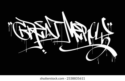 GREAT MERCY graffiti tag style art