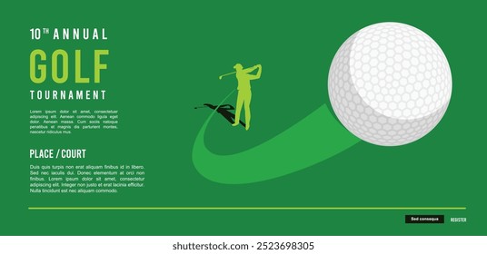 Great modern simple golf background design for any media