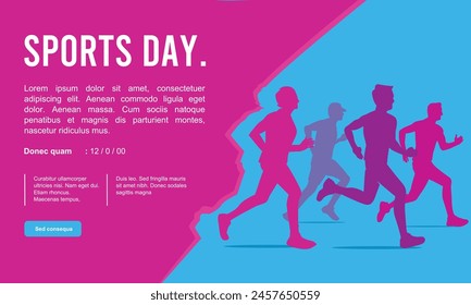 Great modern vector editable marathon poster background design for your marathon championship event