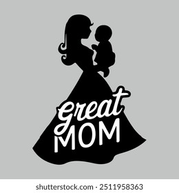 Great mom Vector Art illustration 