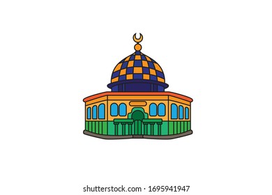 Great Mosque Country Icon Vector Design Illustration