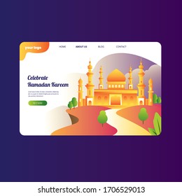 Great Mosque Ramadan Mubarak Landing page