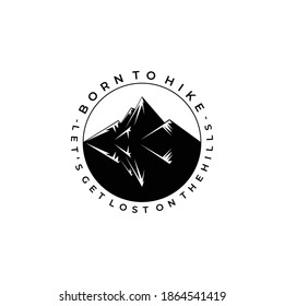 great mountain logo vector illustration design