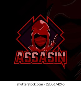 A great ninja assassin vector graphic illustration for your channel logo, esports team and so on.