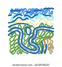 great ocean road doodle icon sketch vector. great ocean road sign. isolated symbol illustration
