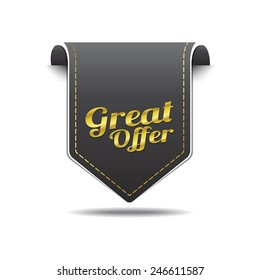 Great Offer golden Vector Icon Design