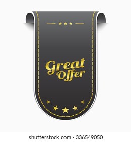 Great Offer golden Vector Icon Design