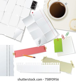 great office supplies and paper set