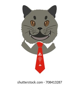 Great open joy, emojis. British cat.