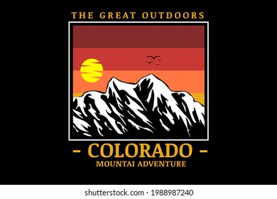 the great outdoors colorado color orange and white