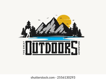  the great outdoors t-shirt prints, posters, stickers and other uses.