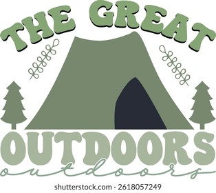 THE GREAT OUTDOORS typography  design