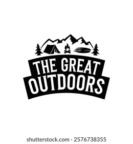 The great outdoors vector illustration