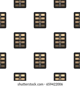 Great palette eye shadow pattern seamless flat style for web vector illustration