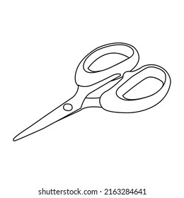great paper scissors line art for cutting thick paper