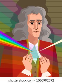 Great Physicist Portrait With Prism