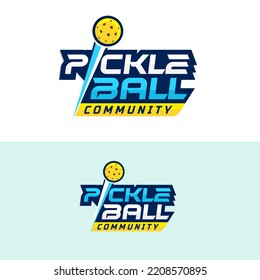 Great Pickleball logo best for your team club and community hobby logo