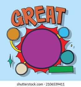 great poster template color full