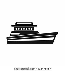 Great powerboat icon, simple style