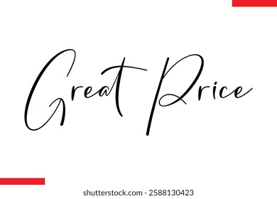 Great Price Desing sale typography Text