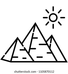 Great pyramids icon