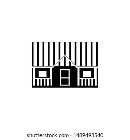 Great real estate house vintage hand drawn logo design template. Home property architect investment