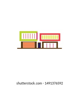 Great real estate house vintage hand drawn logo design template. Home property architect investment