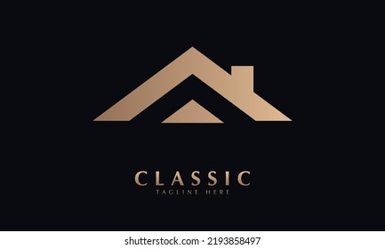 great real estate vector logo monogram template