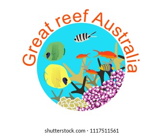 Great reef Australia sticker