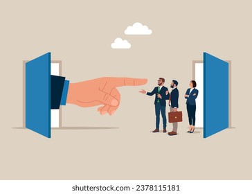 Great resignation, employee resign, quit. Flat vector illustration