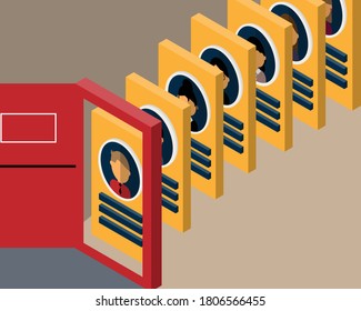 the great resignation which many employees want to resign vector