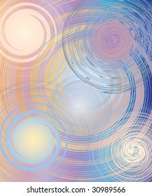 Great retro wallpaper, circular pattern