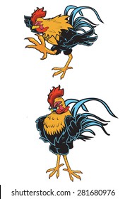 Great Rooster design for any Cock Fight, chicken advertisement and/or icon./Rooster 