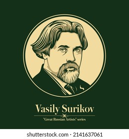 Great Russian artist. Vasily Surikov was a Russian Realist history painter. Many of his works have become familiar to the general public through their use as illustrations.