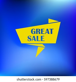Great sale - bubble text icon