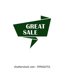 Great sale - bubble text icon