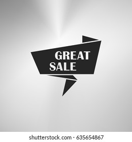 Great sale - bubble text icon