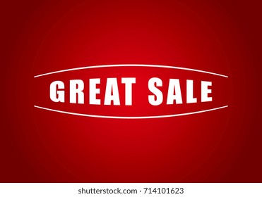 Great sale. Horizontal Red Background