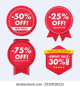 Great sale label vector set