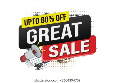 great sale offer poster banner graphic design icon logo sign symbol social media website coupon

