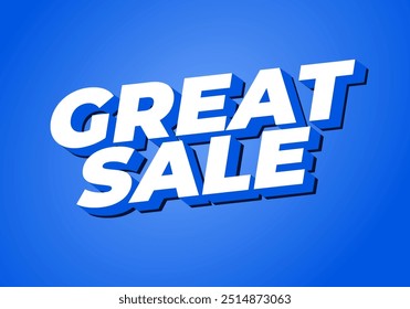 Gran venta. Diseño de efectos de texto en buenos colores con estilo 3D