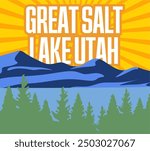 great salt lake utah with beautiful views