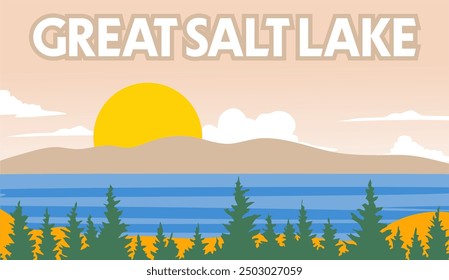 great salt lake utah with beautiful views