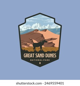 Great sand dunes  national park logo vector symbol illustration design