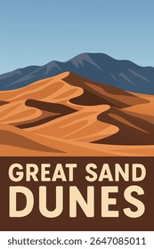 O Parque Nacional das Grandes Dunas de Areia** exibe a beleza de dunas de areia imponentes, situadas no cenário de montanhas acidentadas, oferecendo uma paisagem desértica serena e inspiradora