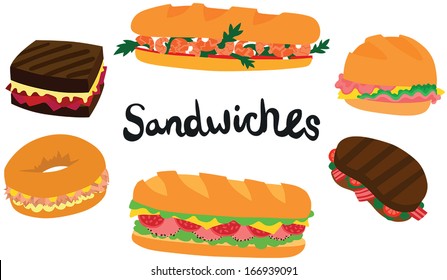 Great Sandwich Set with Selection of Six Sandwiches
