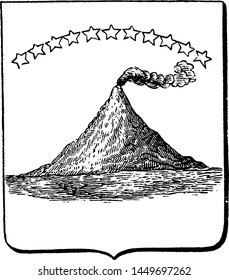 The Great Seal of Salvador, vintage illustration.