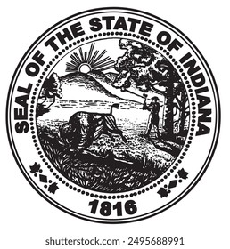 The Great Seal of the State of Indiana