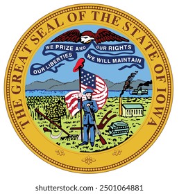 The Great Seal of the State of Iowa